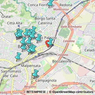 Mappa Via Bartolomeo Bono, 24121 Bergamo BG, Italia (1.1025)