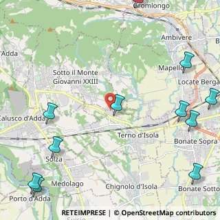 Mappa Via Andito Bedesco, 24039 Sotto il Monte Giovanni XXIII BG, Italia (3.27273)
