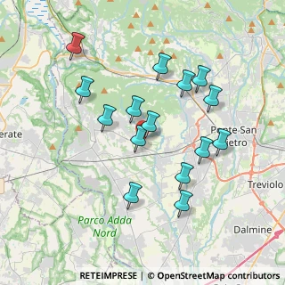 Mappa Via Andito Bedesco, 24039 Sotto il Monte Giovanni XXIII BG, Italia (3.51267)
