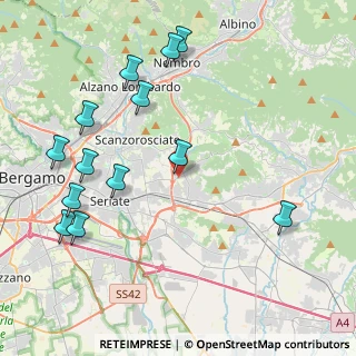Mappa Via Brugali, 24061 Albano Sant'Alessandro BG, Italia (4.80692)