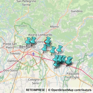 Mappa Via Brugali, 24061 Albano Sant'Alessandro BG, Italia (6.8405)