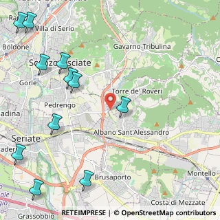 Mappa Via Brugali, 24061 Albano Sant'Alessandro BG, Italia (3.02455)