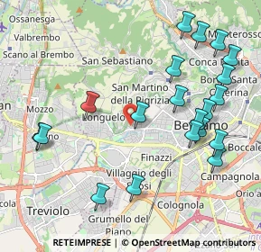 Mappa Via Lidice, 24128 Bergamo BG, Italia (2.3145)