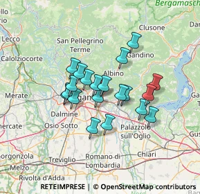 Mappa Via Cattaneo, 24066 Pedrengo BG, Italia (10.01)