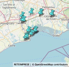 Mappa Viale Italia, 33054 Lignano Sabbiadoro UD, Italia (11.10556)