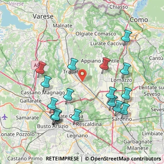 Mappa Via Leonardo da Vinci, 22070 Locate Varesino CO, Italia (8.72824)