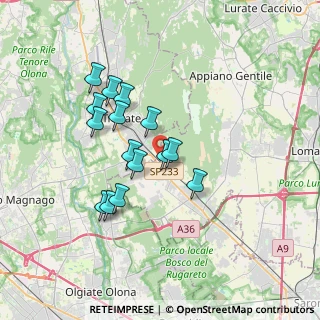 Mappa Via Leonardo da Vinci, 22070 Locate Varesino CO, Italia (3.02)