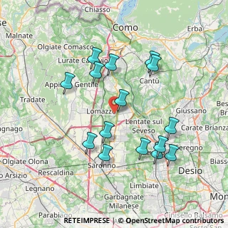 Mappa Via Cavour, 22070 Bregnano CO, Italia (7.364)