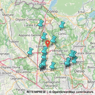 Mappa Via Cavour, 22070 Bregnano CO, Italia (7.67111)