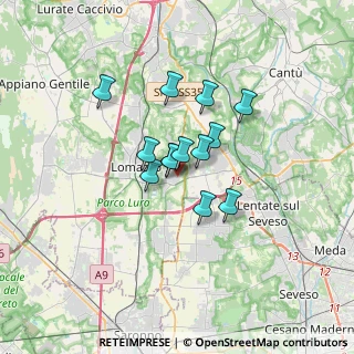 Mappa Via Cavour, 22070 Bregnano CO, Italia (2.20846)