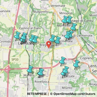 Mappa Via Cavour, 22070 Bregnano CO, Italia (2.216)