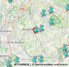 Mappa Via Giosuè Borsi, 20842 Besana In Brianza MB, Italia (6.528)