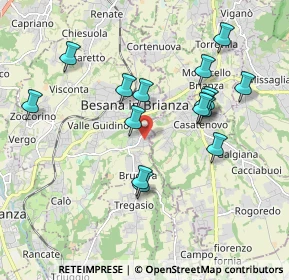Mappa Via Giosuè Borsi, 20842 Besana In Brianza MB, Italia (1.81733)