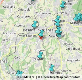 Mappa Via Giosuè Borsi, 20842 Besana In Brianza MB, Italia (2.86053)