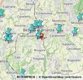 Mappa Via Papa Giovanni XXIII, 20842 Besana In Brianza MB, Italia (2.48143)