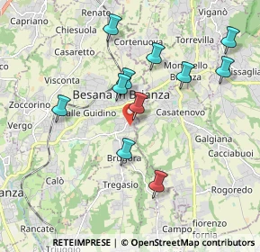 Mappa Via Papa Giovanni XXIII, 20842 Besana In Brianza MB, Italia (1.83273)