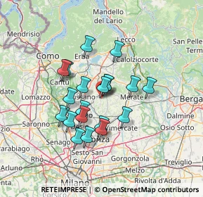 Mappa Via Giosuè Borsi, 20842 Besana In Brianza MB, Italia (10.7295)