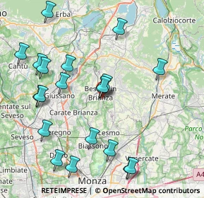 Mappa Via Giosuè Borsi, 20842 Besana In Brianza MB, Italia (9.037)