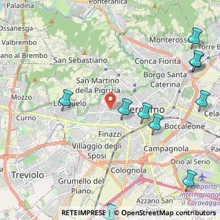 Mappa 24128 Bergamo BG, Italia (3.04455)