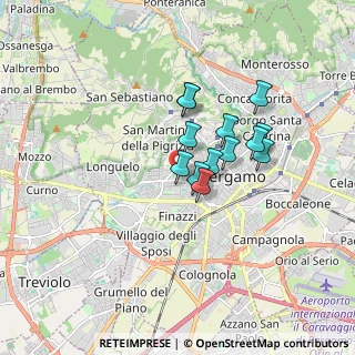 Mappa 24128 Bergamo BG, Italia (1.22846)