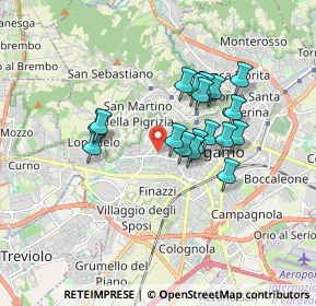 Mappa 24128 Bergamo BG, Italia (1.39333)