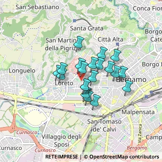 Mappa 24128 Bergamo BG, Italia (0.6075)