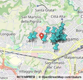 Mappa 24128 Bergamo BG, Italia (0.6505)