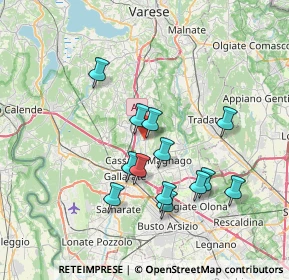 Mappa Via Varese, 21040 Oggiona Con Santo Stefano VA, Italia (6.54846)