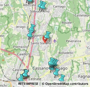 Mappa Via Varese, 21040 Oggiona Con Santo Stefano VA, Italia (2.838)