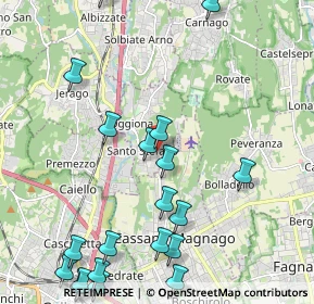 Mappa Via Varese, 21040 Oggiona Con Santo Stefano VA, Italia (2.727)