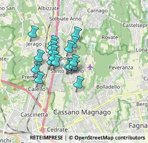 Mappa Via Varese, 21040 Oggiona Con Santo Stefano VA, Italia (1.25667)