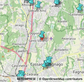 Mappa Via Varese, 21040 Oggiona Con Santo Stefano VA, Italia (3.379)
