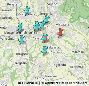 Mappa Via E.Vismara, 23880 Casatenovo LC, Italia (1.61091)