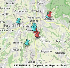 Mappa Via E.Vismara, 23880 Casatenovo LC, Italia (1.02182)