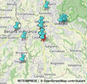 Mappa Via E.Vismara, 23880 Casatenovo LC, Italia (1.73167)