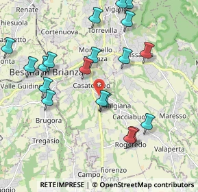 Mappa Via E.Vismara, 23880 Casatenovo LC, Italia (2.26)