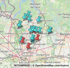 Mappa Via E.Vismara, 23880 Casatenovo LC, Italia (10.0225)