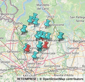 Mappa Via E.Vismara, 23880 Casatenovo LC, Italia (10.0225)