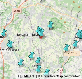 Mappa Via E.Vismara, 23880 Casatenovo LC, Italia (5.217)