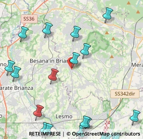 Mappa Via E.Vismara, 23880 Casatenovo LC, Italia (6.416)