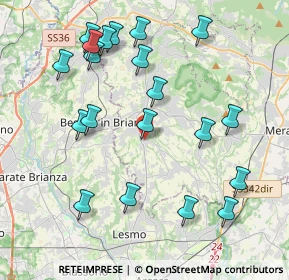 Mappa Via E.Vismara, 23880 Casatenovo LC, Italia (4.394)