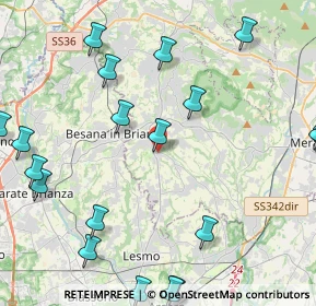 Mappa Via E.Vismara, 23880 Casatenovo LC, Italia (5.8205)