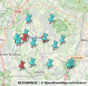 Mappa Via E.Vismara, 23880 Casatenovo LC, Italia (4.054)