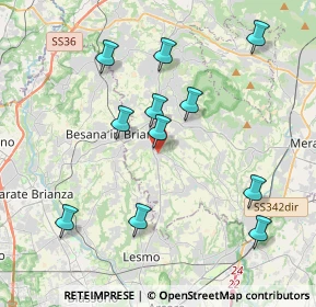 Mappa Via E.Vismara, 23880 Casatenovo LC, Italia (3.94545)