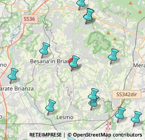 Mappa Via E.Vismara, 23880 Casatenovo LC, Italia (5.66714)