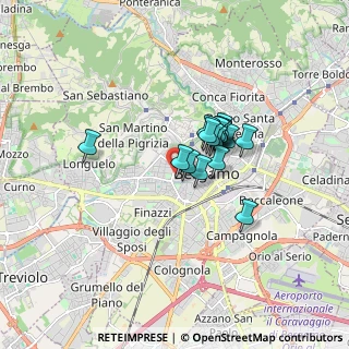 Mappa Via Luciano Manara, 24122 Bergamo BG, Italia (1.09188)