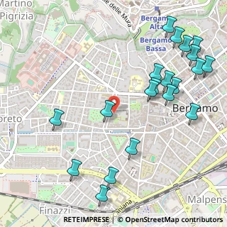Mappa Via Luciano Manara, 24122 Bergamo BG, Italia (0.649)