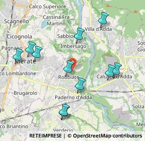 Mappa Via Cantone, 23899 Robbiate LC, Italia (2.09182)