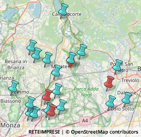 Mappa Via Cantone, 23899 Robbiate LC, Italia (9.8515)