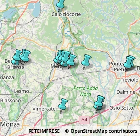 Mappa Via Cantone, 23899 Robbiate LC, Italia (7.8405)